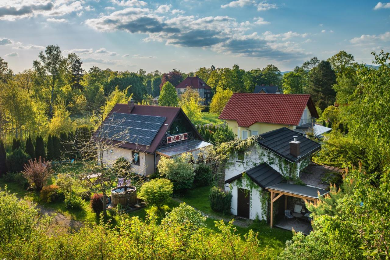 Smyrkowy Dom Z Kominkiem Z Goraca Balia Kolo Karpacza Janowice Wielkie Bagian luar foto